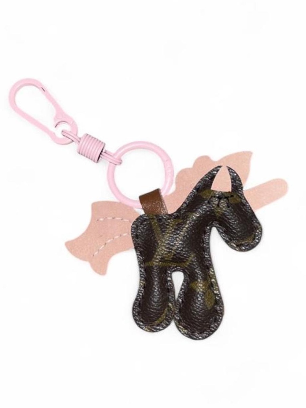 Upcycled LV Unicorn Bag Charm
